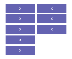 Blocs de « x ». 