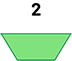 2nd term: one green trapezoid.