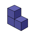 Second term: 3 cubes.