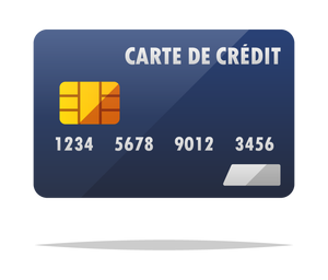 Carte de crédit. 