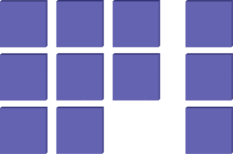 Représentation de l’addition : 8 centaines plus 3 centaines égal 11 centaines.8 cubes sont illustrés à côté de 3 cubes.