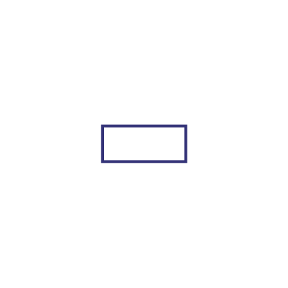 Un rectangle ayant deux ensembles de côtés parallèles, soit un plus court et un plus long. Le triangle est horizontal.