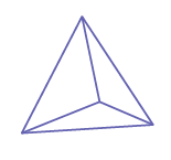 Pyramide droite à base triangulaire ou tétraèdre.