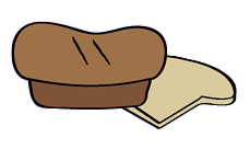 A loaf of bread with one sliced of bread.