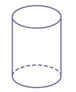Right circular cylinder.