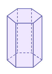 Hexagonal cylinder or prism. 