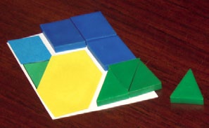 A work comprehension model, which uses geometric mosaics.